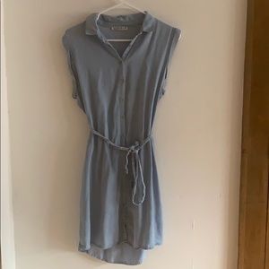 Cotton On Blue Button Down Dress - Size XS